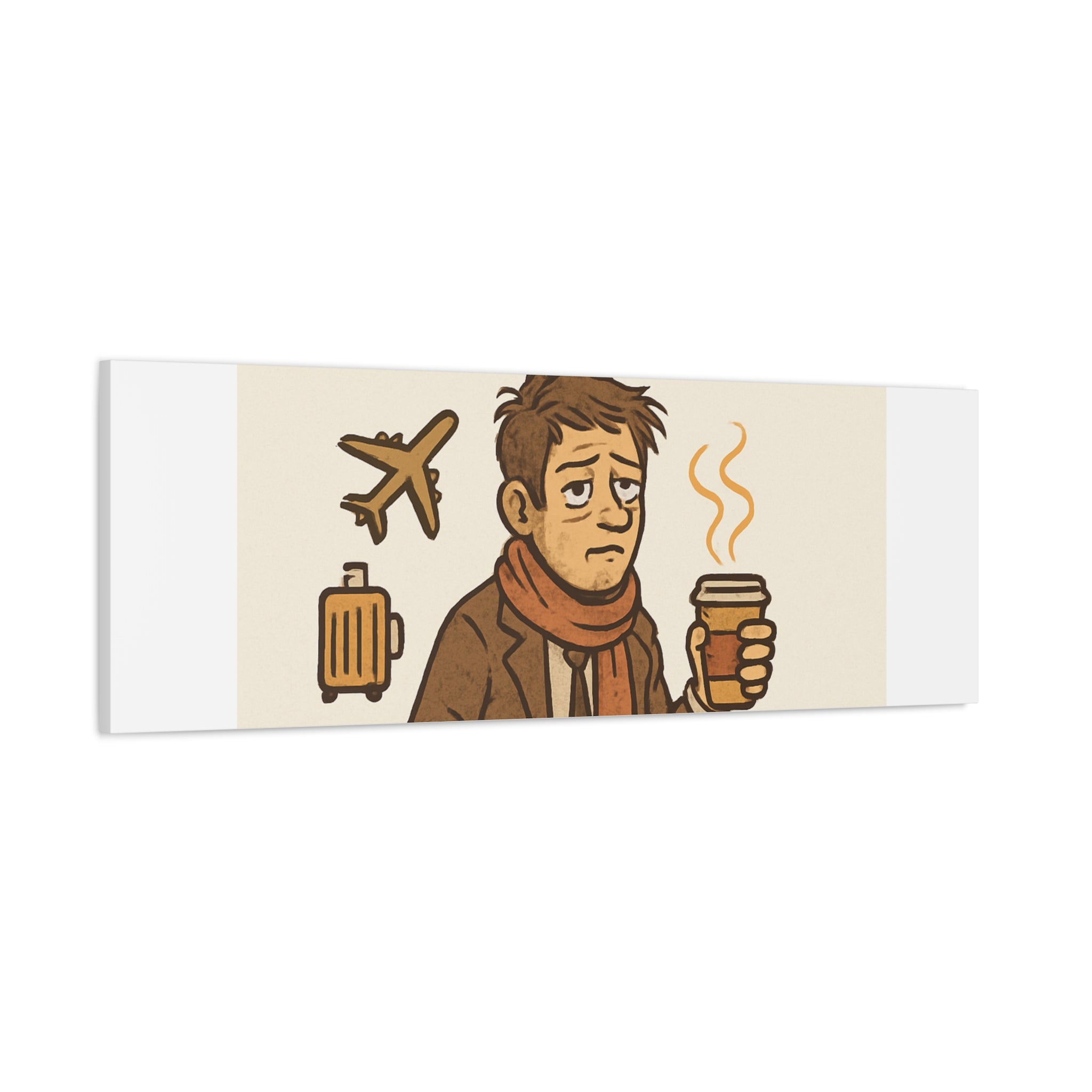 Surviving Thanksgiving Travel Canvas Art — Funny Travel Humor Wall Decor