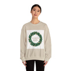 Crewneck Sweatshirt — "Glamour In Every Moment" Wreath Graphic