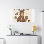 Surviving Thanksgiving Travel Canvas Art — Funny Travel Humor Wall Decor