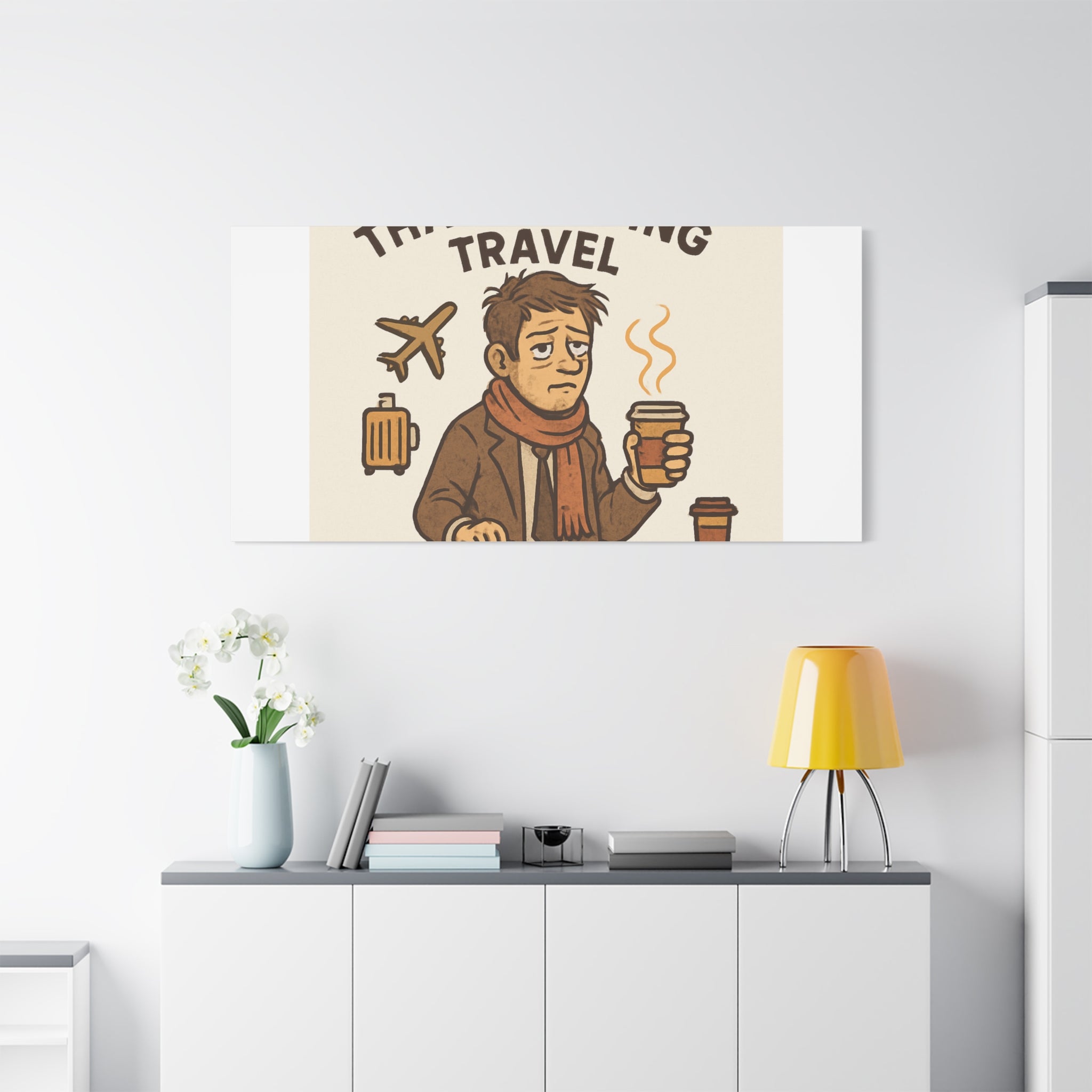 Surviving Thanksgiving Travel Canvas Art — Funny Travel Humor Wall Decor