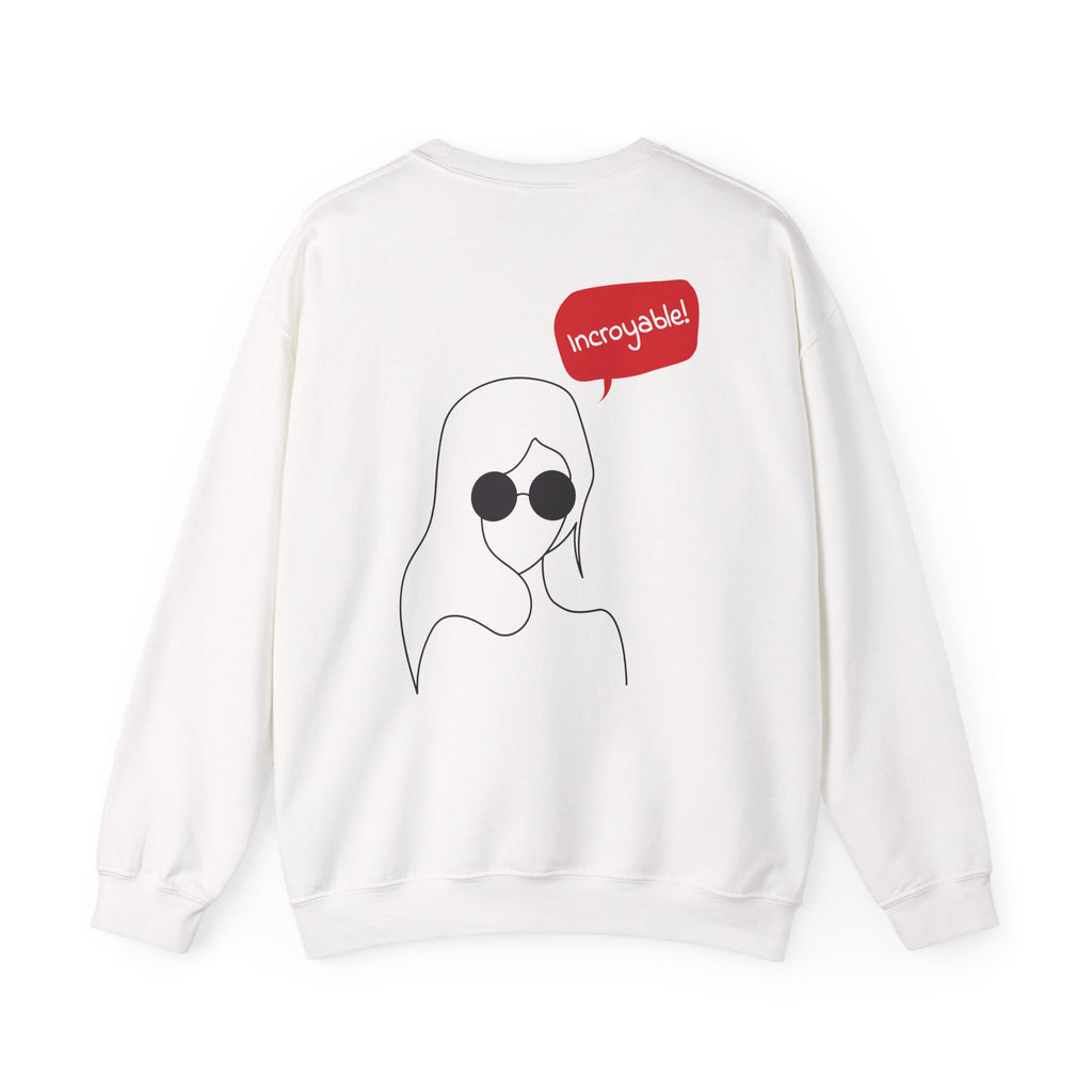 Crewneck Sweatshirt — "Glamour In Every Moment" Wreath Graphic