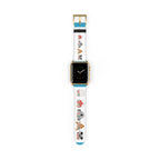Cute Woodland Animals Watch Band — Floral Fox, Koala & Raccoon Apple Watch Strap