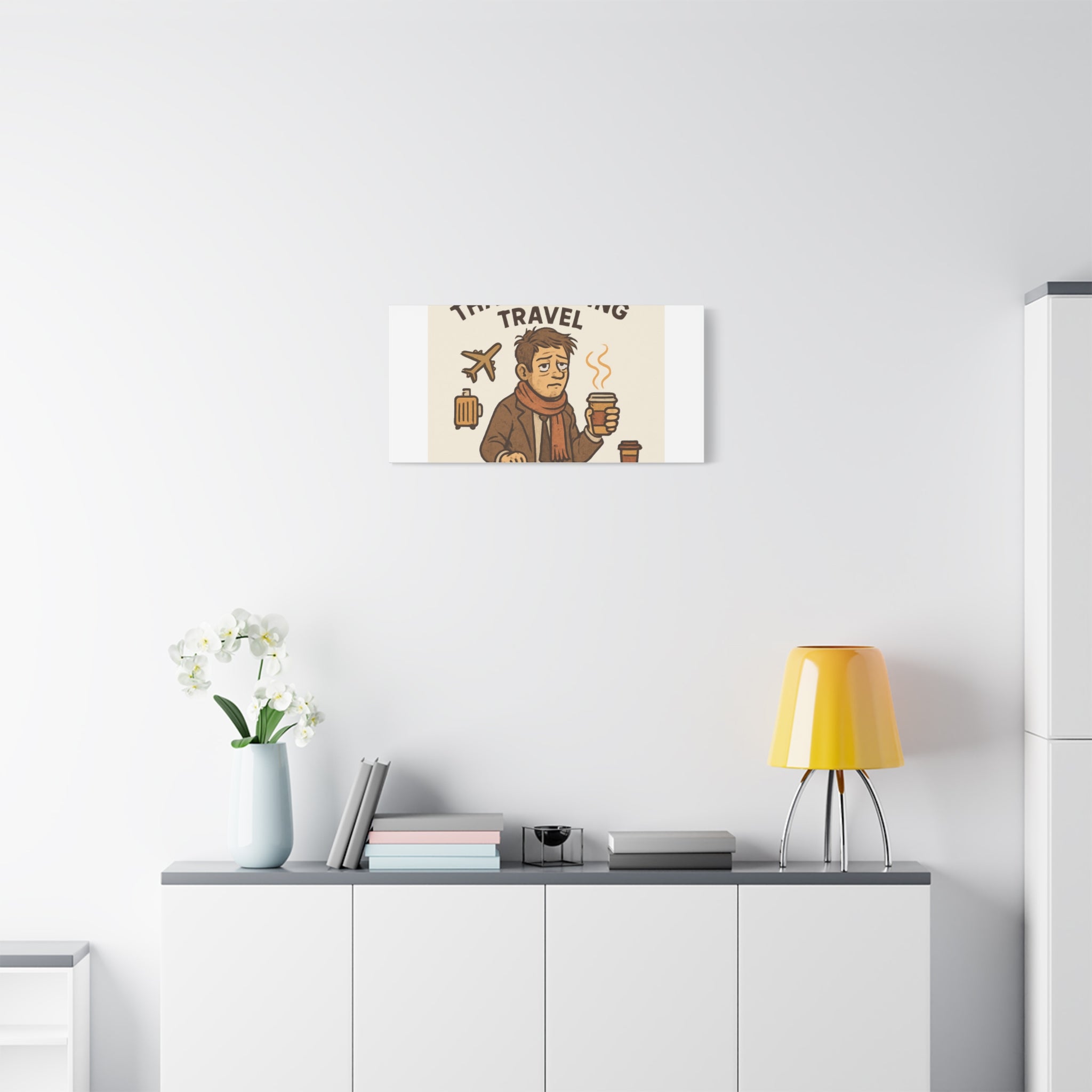 Surviving Thanksgiving Travel Canvas Art — Funny Travel Humor Wall Decor