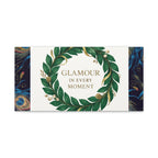 Canvas Wall Art - 'Glamour in Every Moment' Green Laurel Wreath