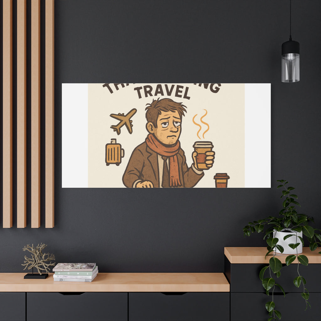 Surviving Thanksgiving Travel Canvas Art — Funny Travel Humor Wall Decor