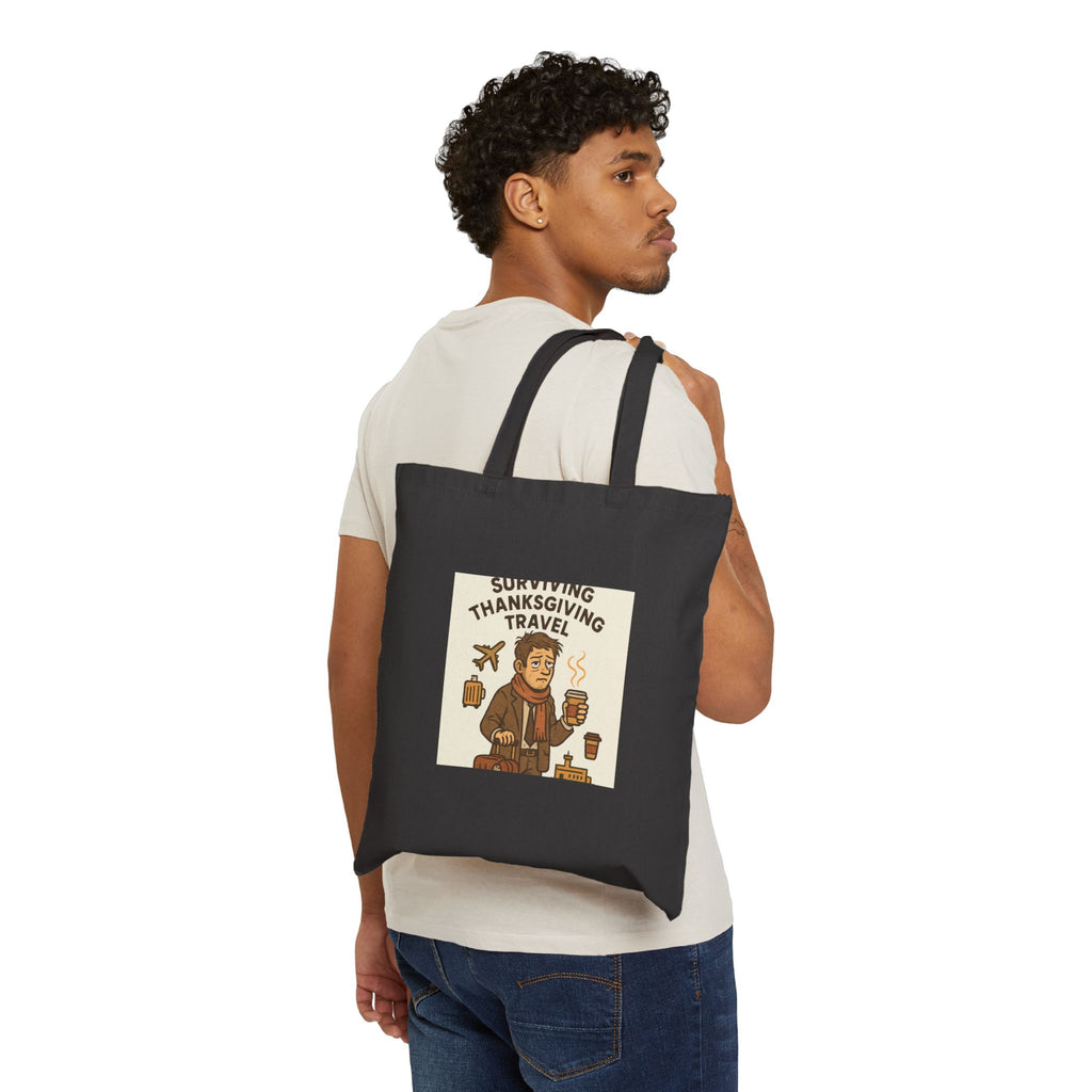 Tote — "Surviving Thanksgiving Travel" Funny Holiday Tote Bag