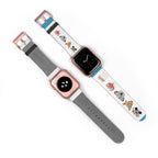 Cute Woodland Animals Watch Band — Floral Fox, Koala & Raccoon Apple Watch Strap