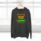 Hoodie - "Learning Today, Leading Tomorrow" Kids Inspirational Fleece Hoodie