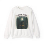 Embrace the Night Sweatshirt - Moonlit Cabin Forest Cozy Crewneck