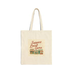 Support Local Gems Canvas Tote Bag — Eco-Friendly Market Shopper