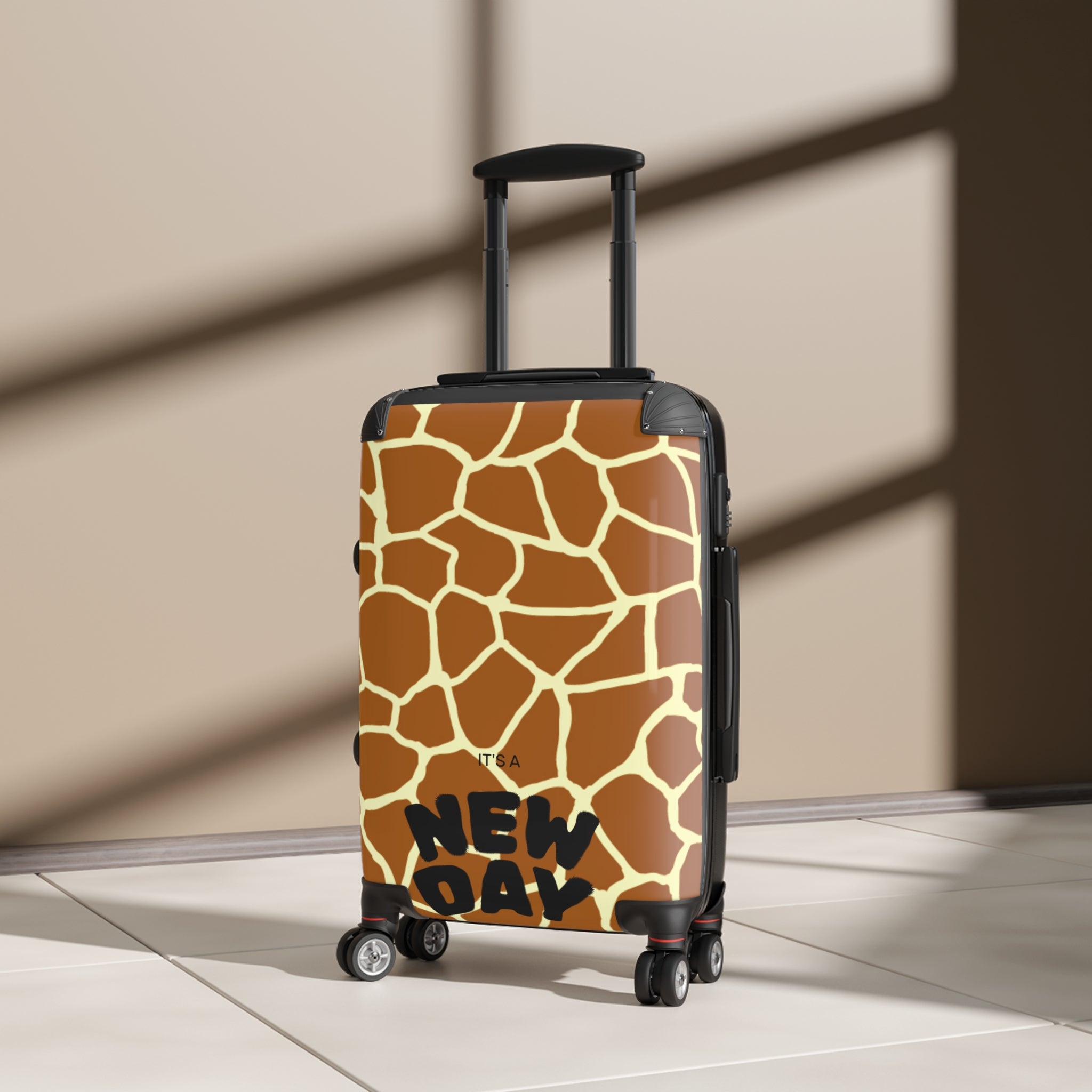 Giraffe Print Carry-On Suitcase — Safari Animal Luggage