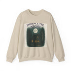 Embrace the Night Sweatshirt - Moonlit Cabin Forest Cozy Crewneck