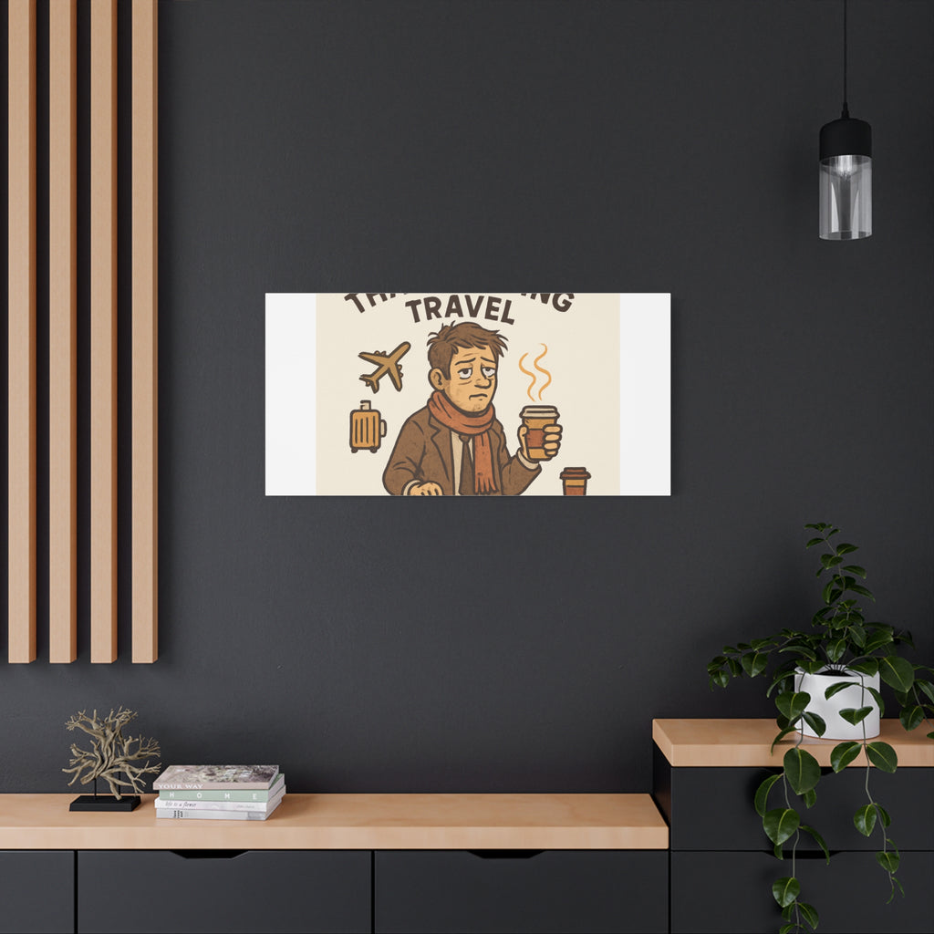 Surviving Thanksgiving Travel Canvas Art — Funny Travel Humor Wall Decor