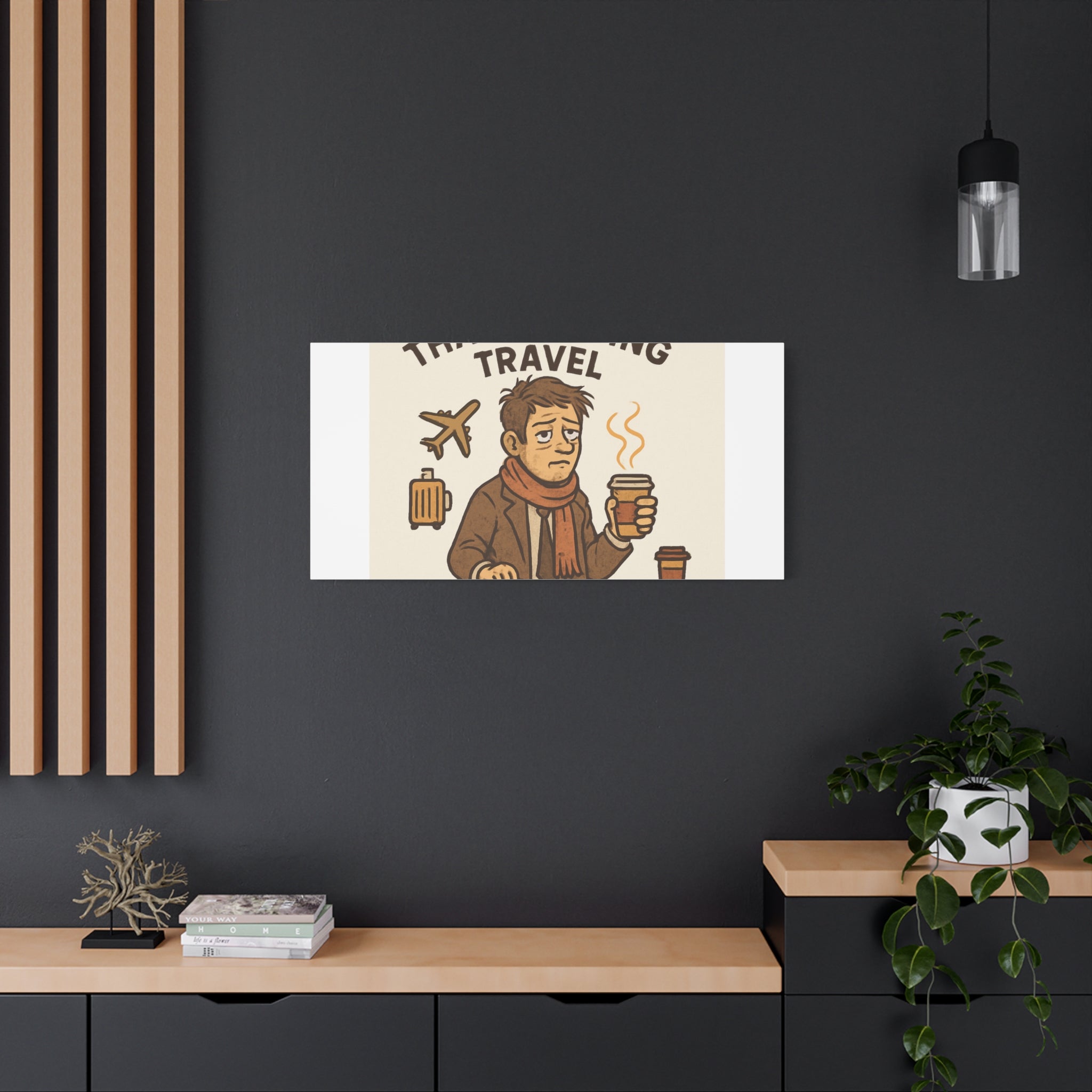 Surviving Thanksgiving Travel Canvas Art — Funny Travel Humor Wall Decor