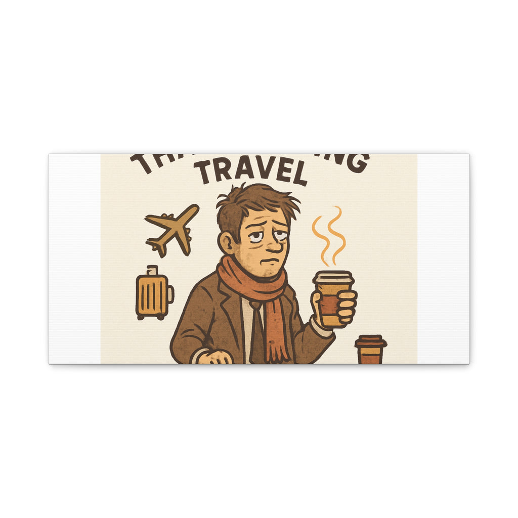 Surviving Thanksgiving Travel Canvas Art — Funny Travel Humor Wall Decor
