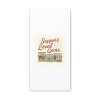 Support Local Gems Canvas Wall Art — Small Business Bakery Flowers Bookshop Print