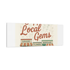 Support Local Gems Canvas Wall Art — Small Business Bakery Flowers Bookshop Print