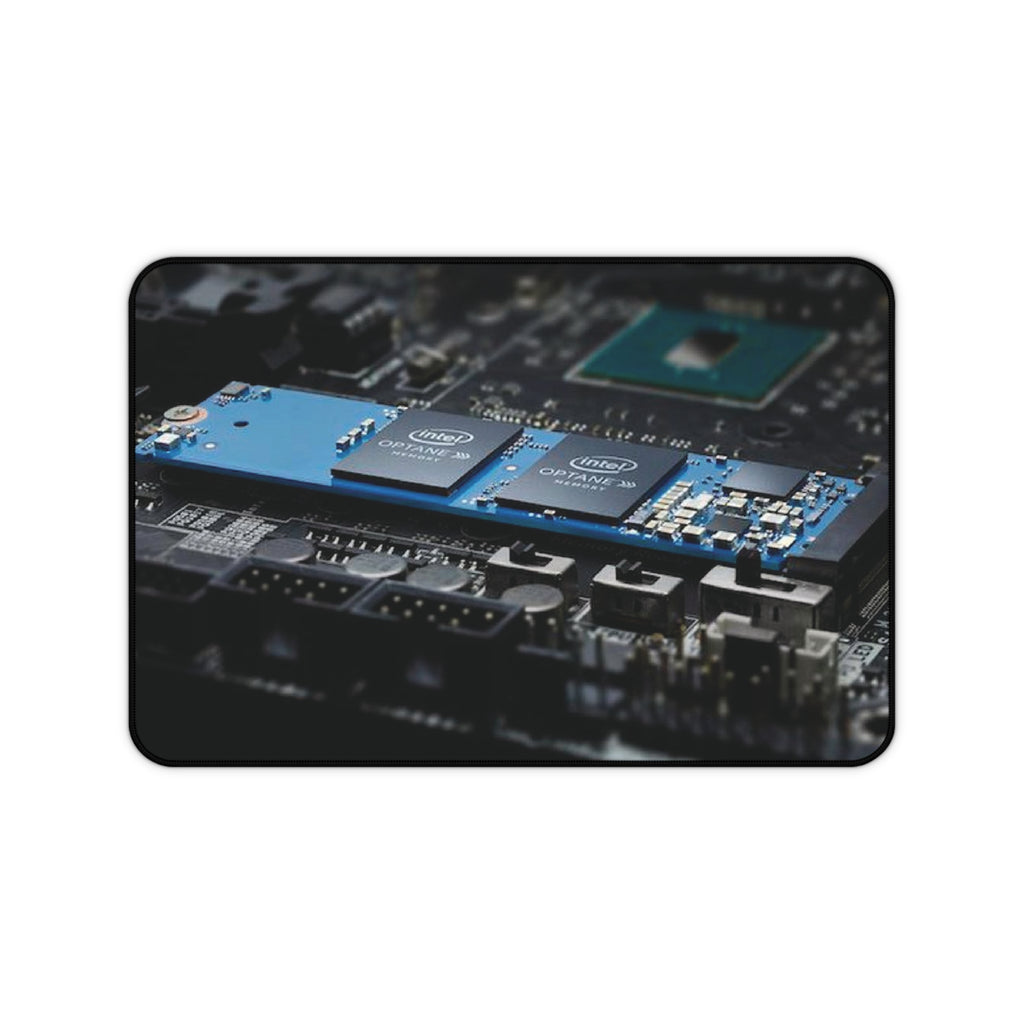 Cyber City Gaming Desk Mat — Neon Nightscape Desk Pad