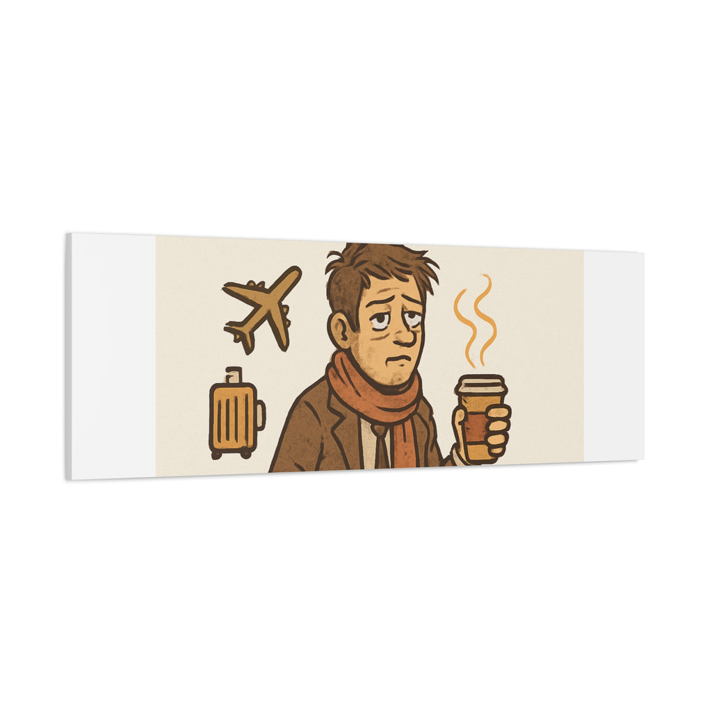 Surviving Thanksgiving Travel Canvas Art — Funny Travel Humor Wall Decor