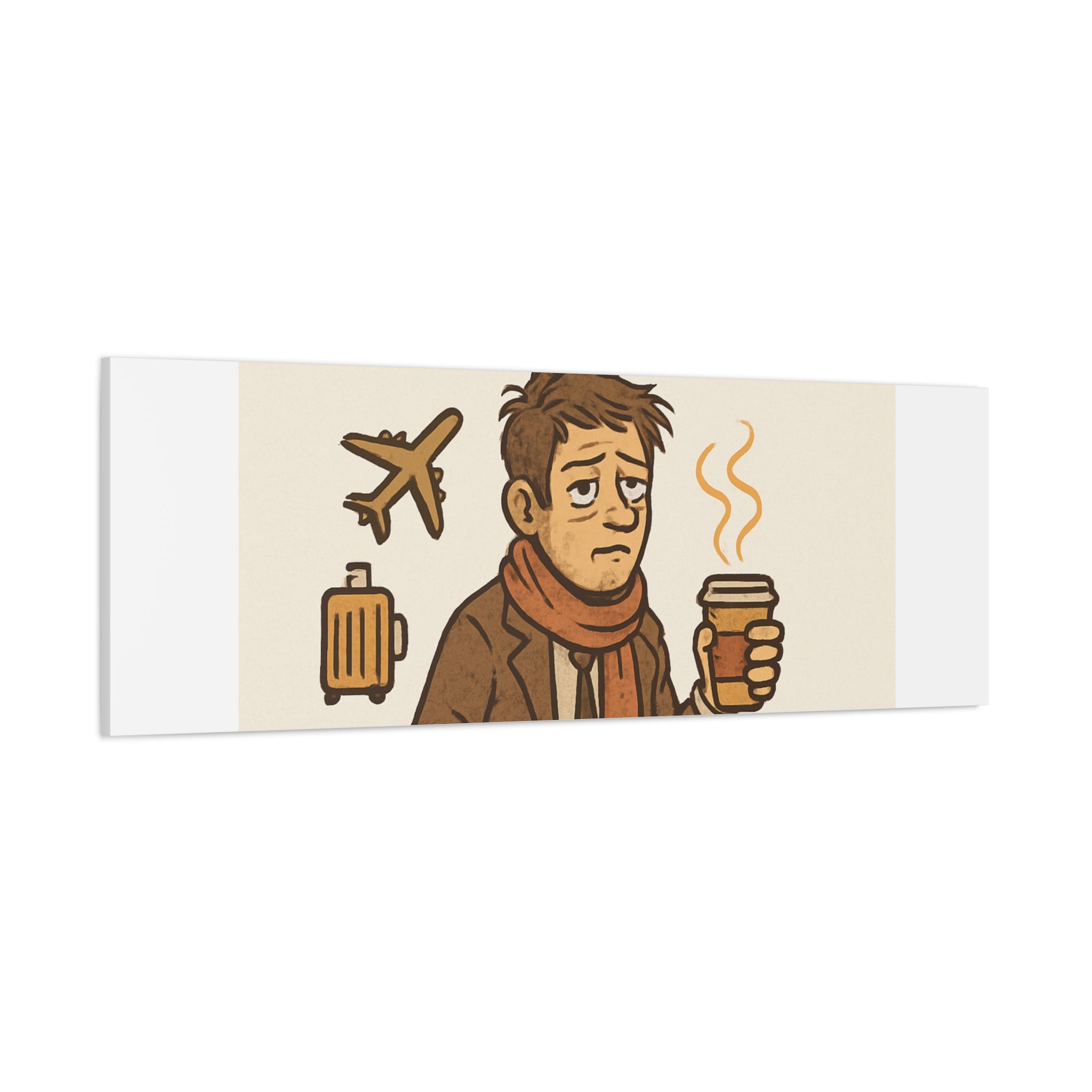 Surviving Thanksgiving Travel Canvas Art — Funny Travel Humor Wall Decor