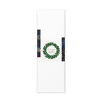 Canvas Wall Art - 'Glamour in Every Moment' Green Laurel Wreath