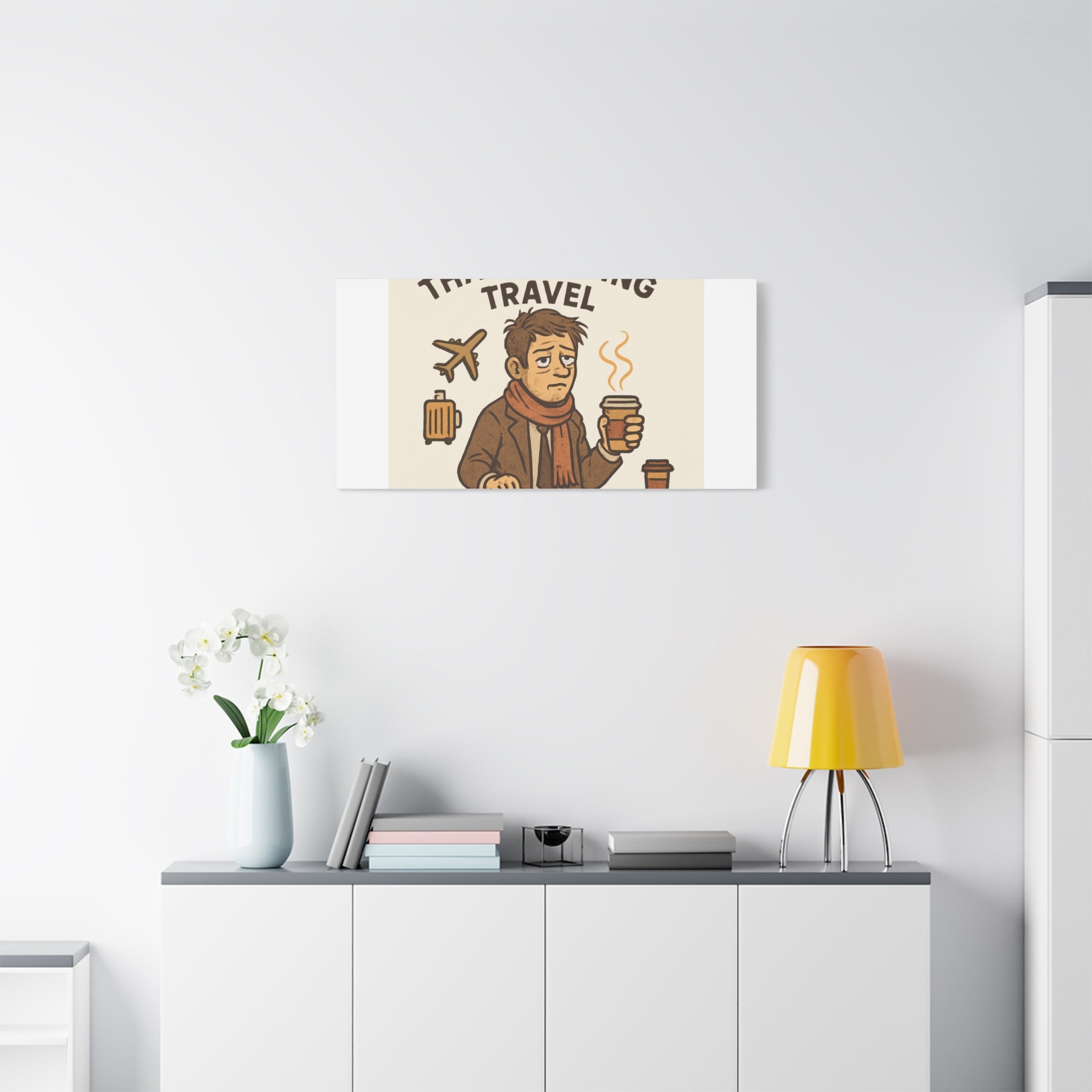 Surviving Thanksgiving Travel Canvas Art — Funny Travel Humor Wall Decor