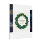 Canvas Wall Art - 'Glamour in Every Moment' Green Laurel Wreath