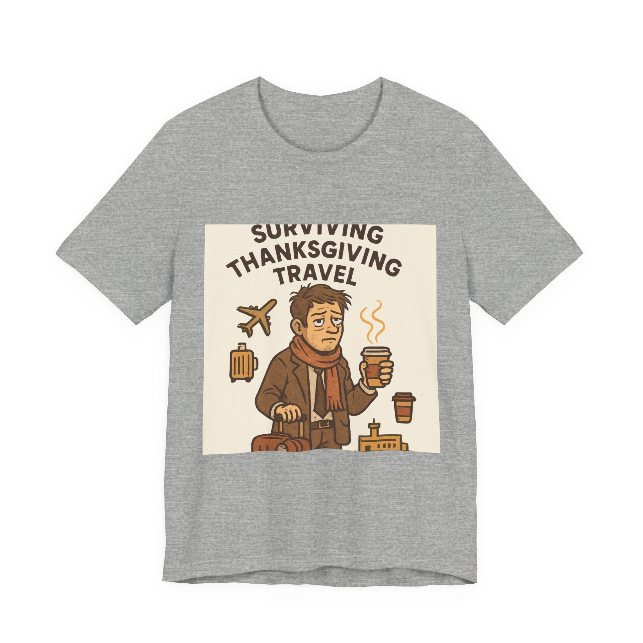 Surviving Thanksgiving Travel T‑Shirt — Funny Holiday Travel Tee